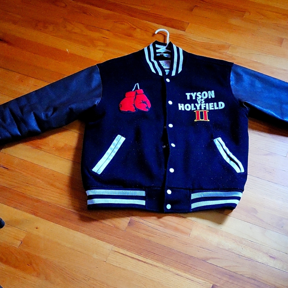COPY - Vintage Mike Tyson vs holyfield varsity jacket